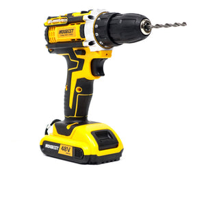 [PROMOÇÃO BLACK FRIDAY] Furadeira e Parafusadeira de Impacto Sem Fio 48V Recarregável, 2 Baterias, Estojo de Armazenamento e 28 Acessórios