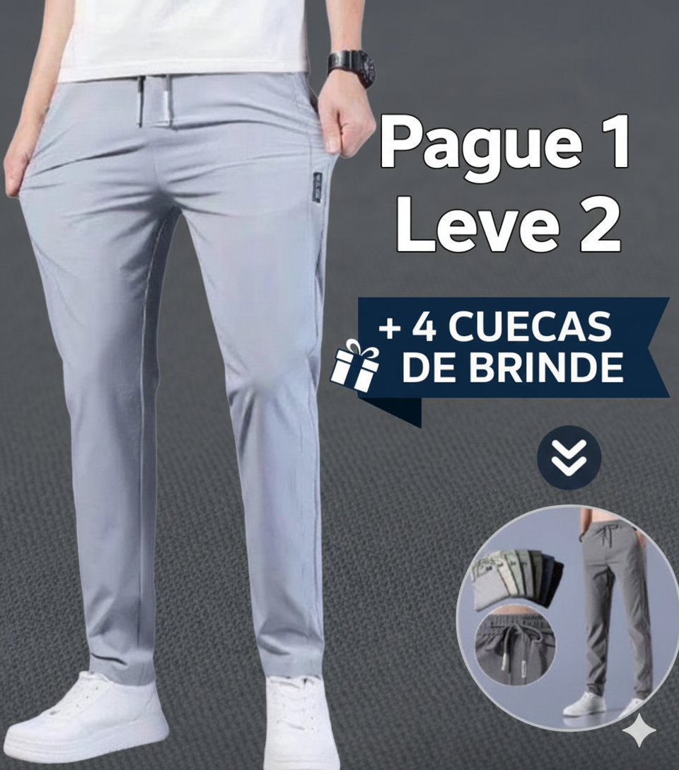 [PROMOÇÃO BLACK FRIDAY] Calça Flex Confort Premium - PAGUE 1 LEVE 2 + 4 CUECAS DE BRINDE!